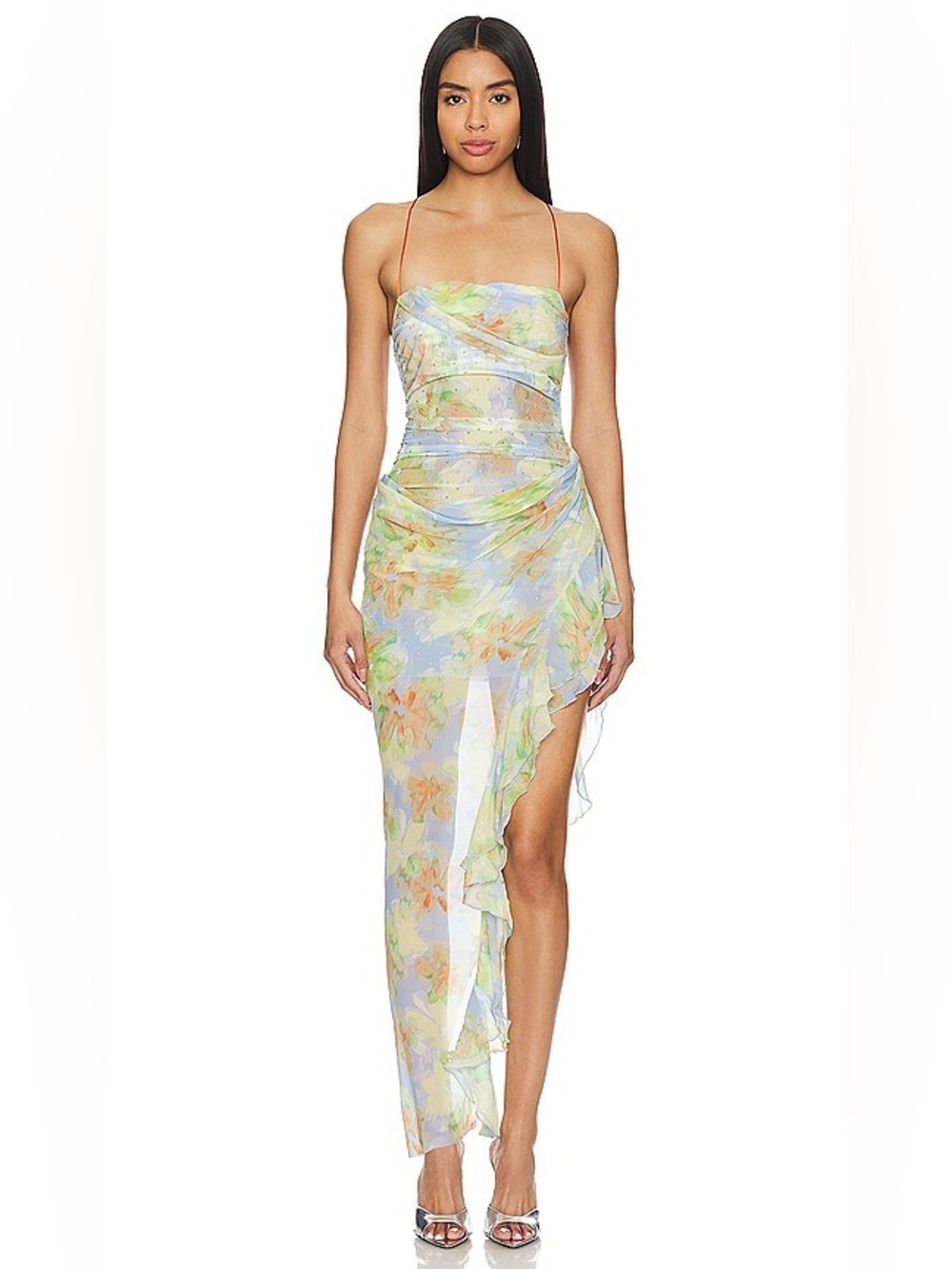 Bec & Bridge - Zephy Asymmetrical Dress in Blue Blossom